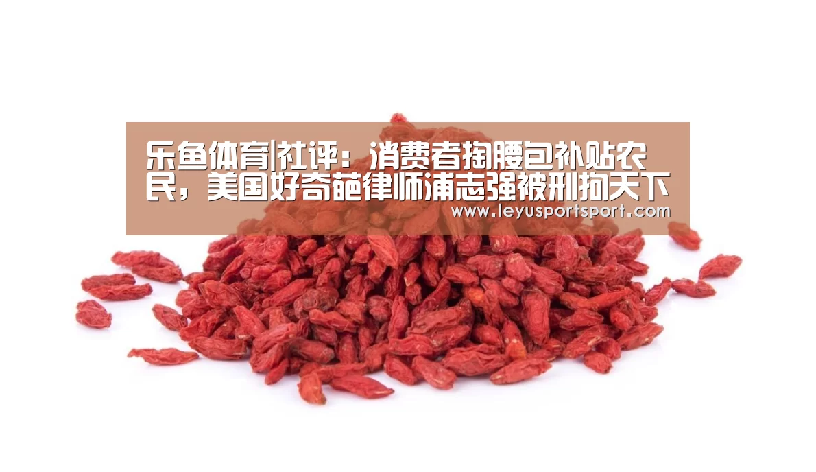 乐鱼体育|社评:消费者掏腰包补贴农民,美国好奇葩律师浦志强被刑拘天下3荒火(图3) 乐鱼体育